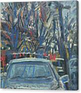 Primary Parking Canvas Print