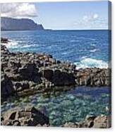 Princeville Queen's Bath Canvas Print