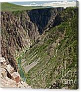 Pulpit Rock Overlook Black Canyon Of The Gunnison Canvas Print