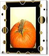 Pumpkin Card Canvas Print
