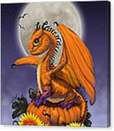 Pumpkin Dragon Canvas Print