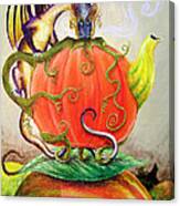 Pumpkin Tea Dragon Canvas Print