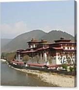 Punakha Dzong Bhutan Canvas Print