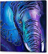 Purple Elephant Canvas Print
