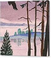 Purple Evening Canvas Print