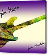 Purple Haze Scuse Me While I Kiss The Sky Hendrix Canvas Print