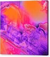 Purple Orange Pink Abstract Canvas Print