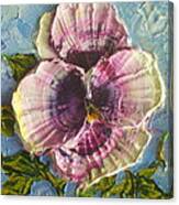 Purple Pansy Canvas Print