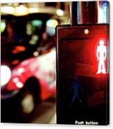 Push Button Wait For Signal Canvas Print