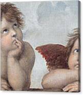 Putti Detail From The Sistine Madonna Canvas Print