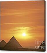Pyramids In Egypt Canvas Print