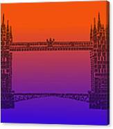 Qr Pointillism - Tower Bridge 1 Canvas Print
