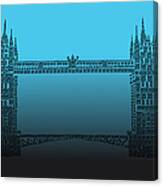 Qr Pointillism - Tower Bridge 2 Canvas Print