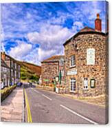 Quaint Cornwall In The Little Village Of Boscastle Canvas Print