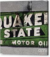Quaker State Motor Oil Canvas Print