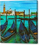 Quattro Gondola Venice Canvas Print