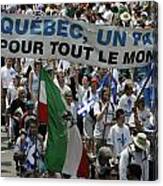Quebec National Holliday Canvas Print