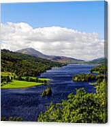 Queen's View In Scotland Canvas Print