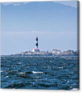 Race Rocks Lighthouse Is Situated On Canvas Print