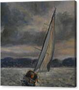 Racing The Storm Canvas Print