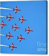 Raf The Red Arrows Canvas Print