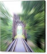 Rail Riding Canvas Print