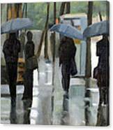 Rain On Saint Germain Canvas Print