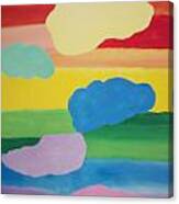 Rainbow Chakra Healing Clouds Canvas Print