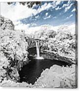 Rainbow Falls In Infrared 3 Canvas Print