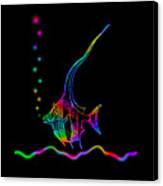 Rainbow Fish - Chaetodon Besantii Canvas Print