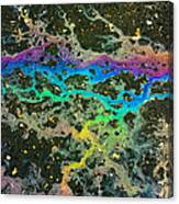 Rainbow River And Gold Canvas Print