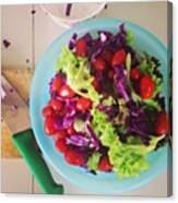 Rainbow Salad Canvas Print