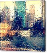 Rainy Abstract Canvas Print