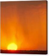 Rainy Sunset Canvas Print