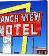 Ranch View Motel Canvas Print