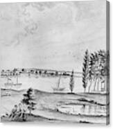 Raritan River, 1809 Canvas Print
