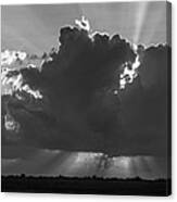 Rays From The Clouds Canvas Print
