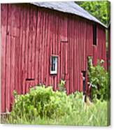 Red Barn Side Canvas Print