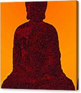 Red Buddha Canvas Print