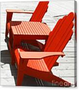 Red Chairs Canvas Print