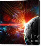 Red Earth The Blue Planet Canvas Print