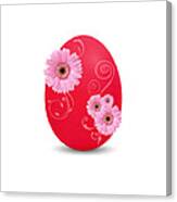 Red Easter Egg Canvas Print