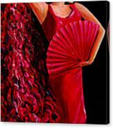 Red Flamenco Dancer Canvas Print