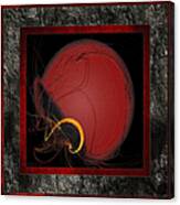 Red Football Helmet Abstract Frames 1 Canvas Print