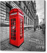 Red Phone Box And Big Ben Canvas Print