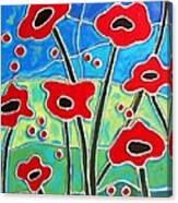 Red Poppies 2 Canvas Print