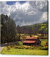 Red Roof Barn Canvas Print