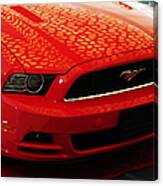 Red Savage Beauty. 7 Ford Mustang Canvas Print