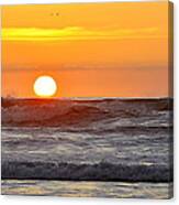 Red Sky At Night Sailors  Delight Canvas Print