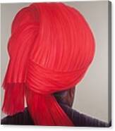 Red Turban, 2012 Acrylic On Canvas Canvas Print
